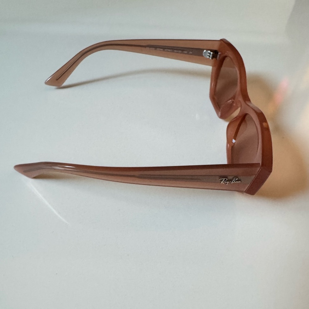 Ray-Ban Sunglasses RB4430 ZENA 6778/7 Cannella Cloudy Shiny Frames Orange Lenses - Picture 9 of 16